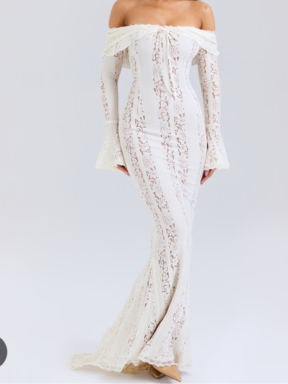 House of CB Belle maxi lace dress